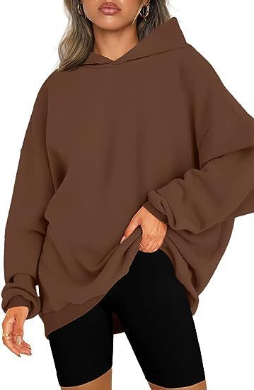 Oversized Hooded Fleece Sweatshirt for Women