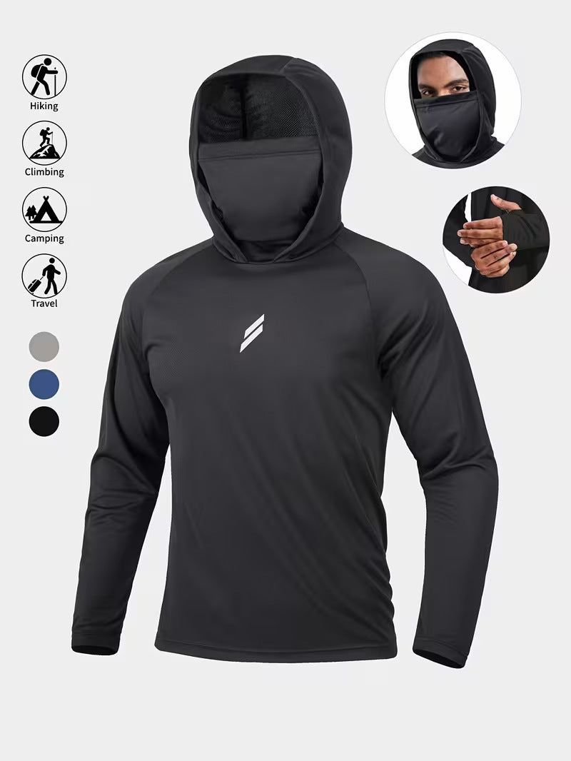 Men's UV-protective quick-drying fishing sun protection jacket