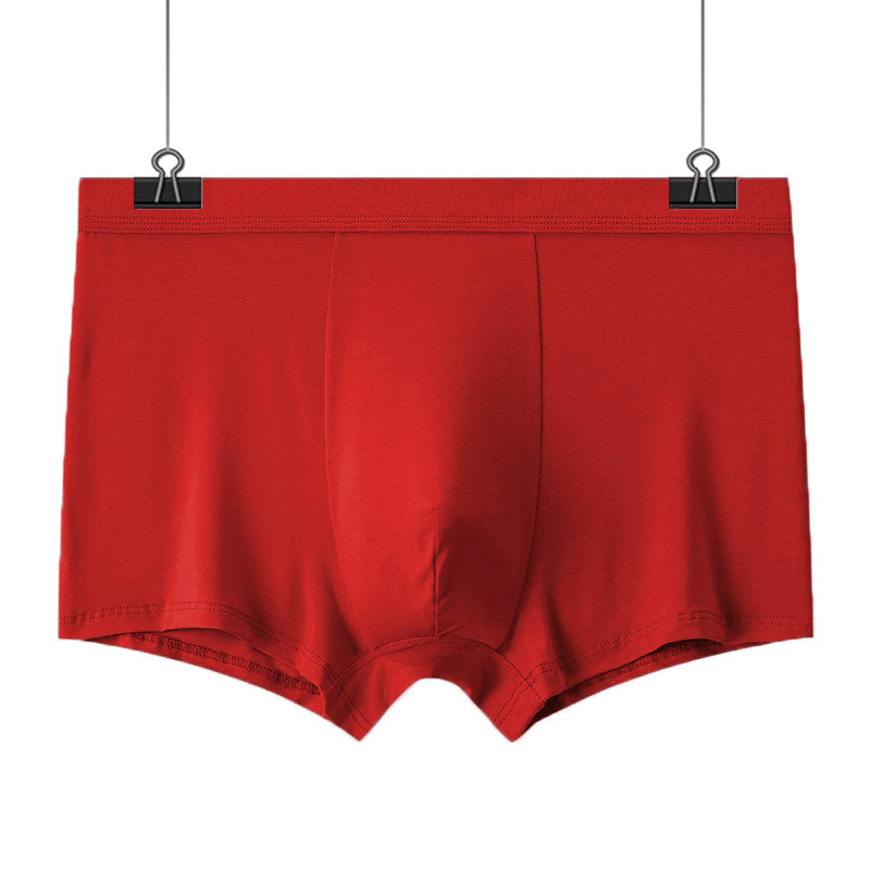 Men's Breathable Modal Mid-Waist Boxer Briefs teemdrop