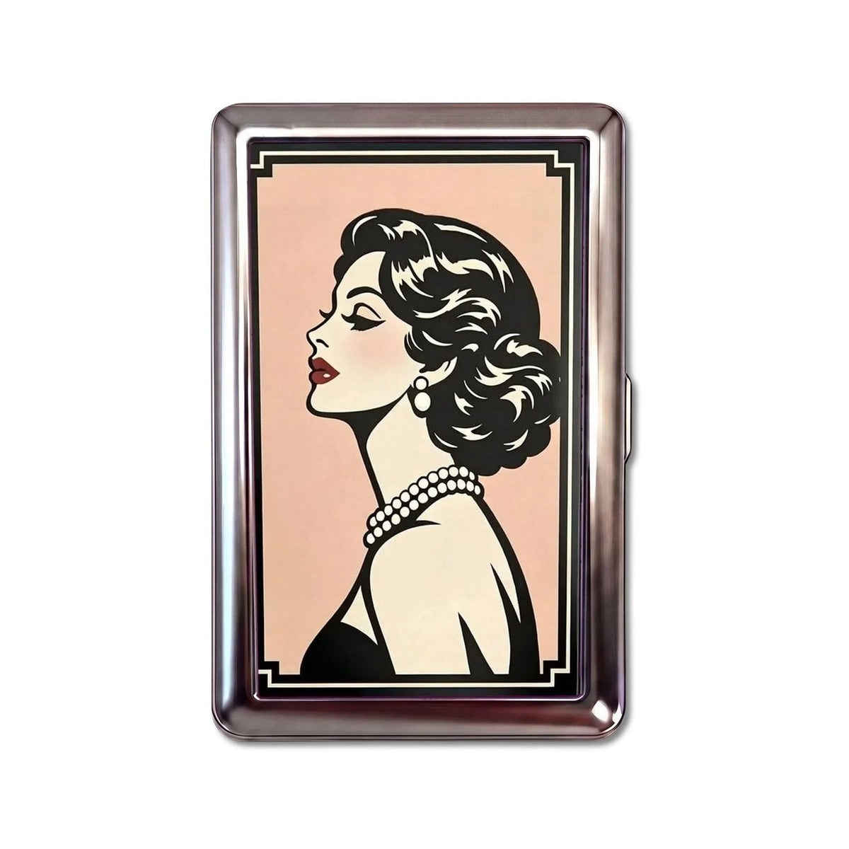 Vintage Style Zinc Alloy Multi-Functional Card and Cash Holder Box teemdrop