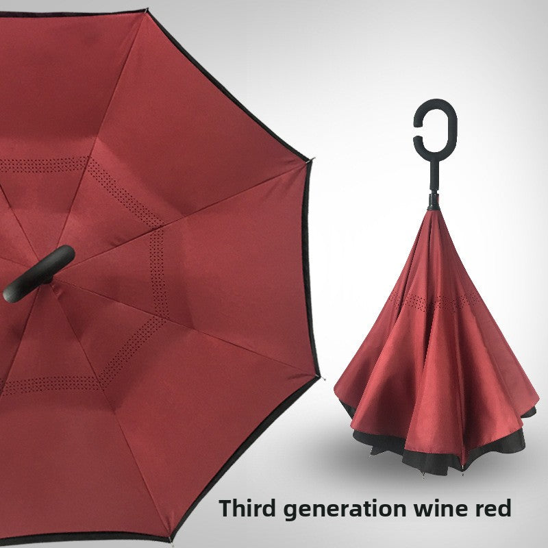 Reverse double-layer umbrella