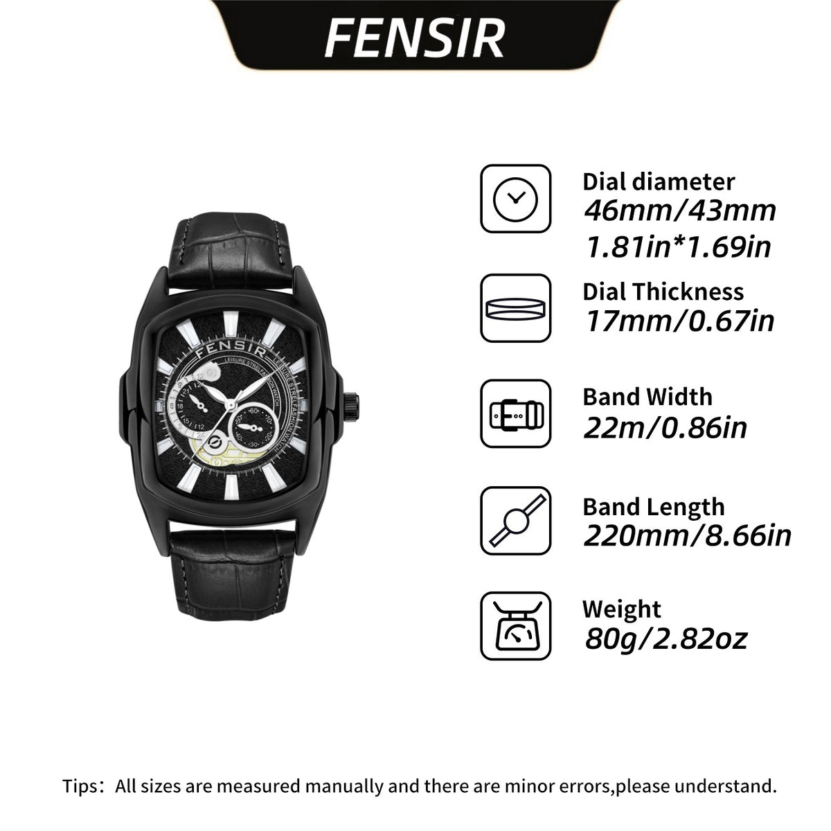 Waterproof luminous quartz watch teemdrop