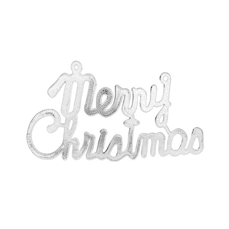 Alphabet Plastic Christmas Hanging Ornaments Gold Silver Red Letters for Xmas Tree Wreath Party Decoration