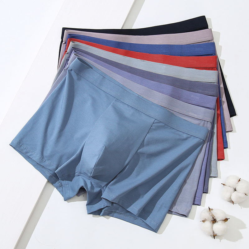 Men's Breathable Modal Mid-Waist Boxer Briefs teemdrop