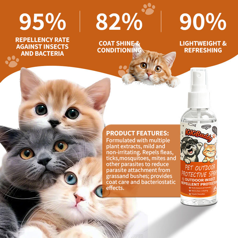 Pet Outdoor Insect Repellent and Fur Care Spray 120ml