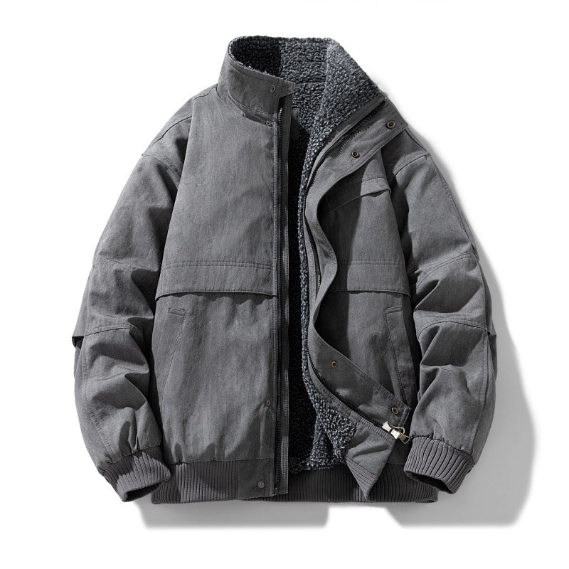 Mens Fleece Lined Winter Jacket