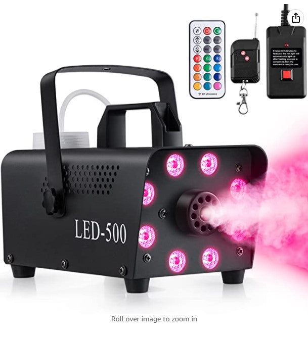 Remote control stage fog machine