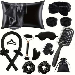 Heatless Foam Hair Rollers Set with Accessories