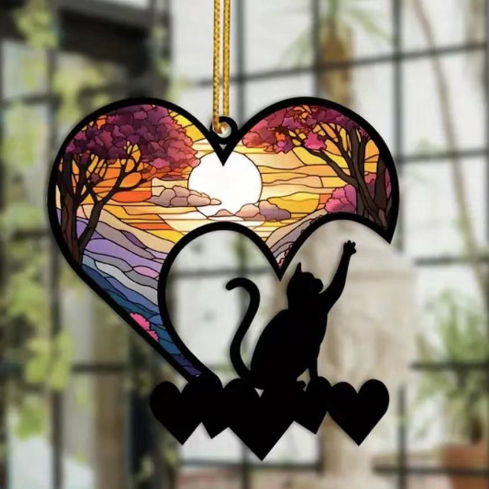 Dog Cat Window Hanging Ornament Personalized Gift