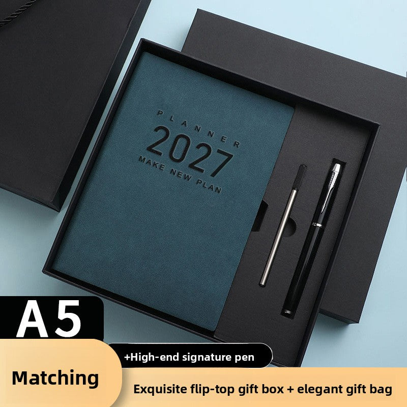 A5 Sheepskin Planner Business Notebook