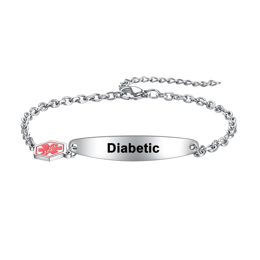 Stainless Steel Medical Identification Bracelet