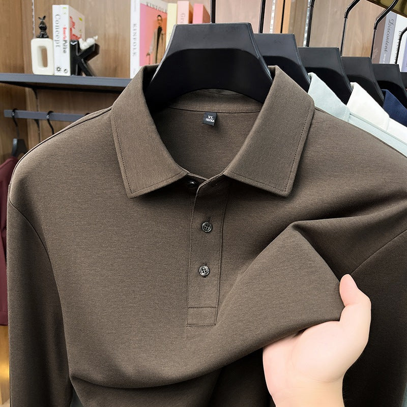 Mens Long Sleeve Polo Shirt