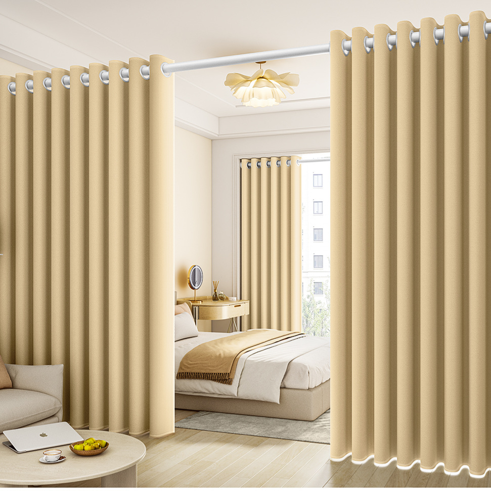 Wireless blackout curtains without holes drilled