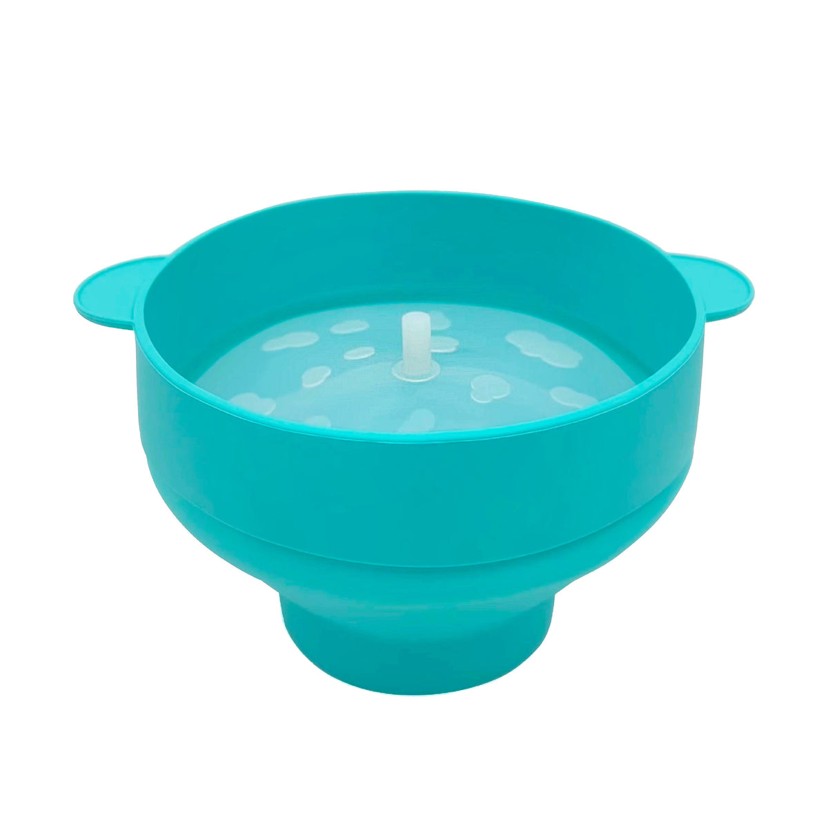 Foldable Silicone Popcorn Bucket with Handle Microwave Oven Safe Homemade Popcorn Maker teemdrop