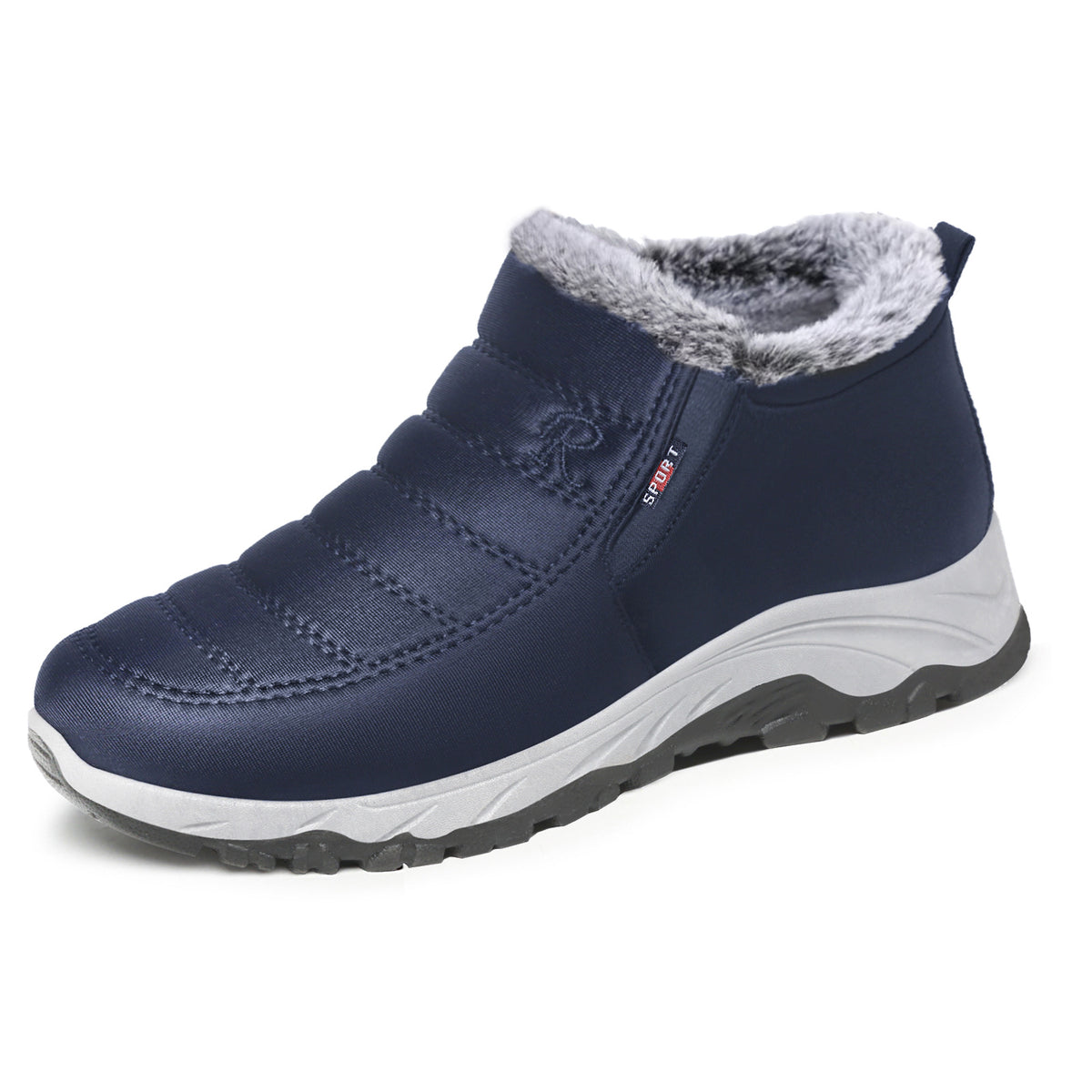 Men Winter Plus Velvet Warm Snow Boots Casual Short Booties teemdrop