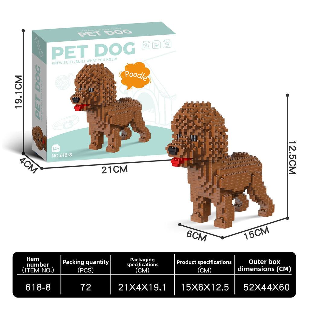 Dog Breed Building Block teemdrop