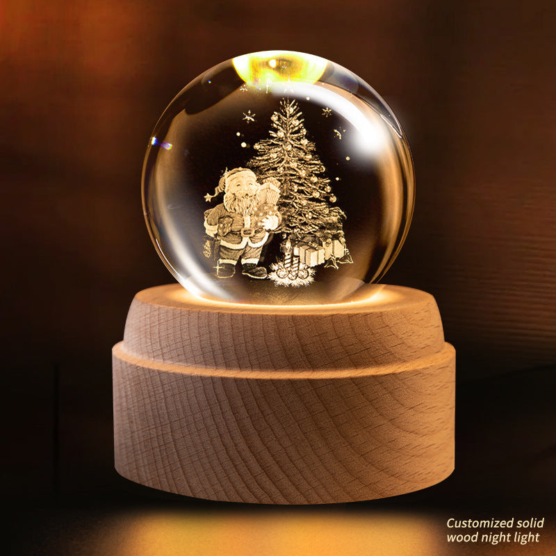 Rotating Crystal Ball Music Box