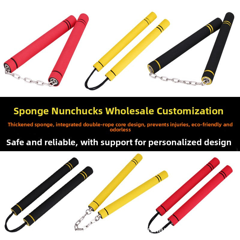 Sponge Training Nunchaku for Martial Arts Practice