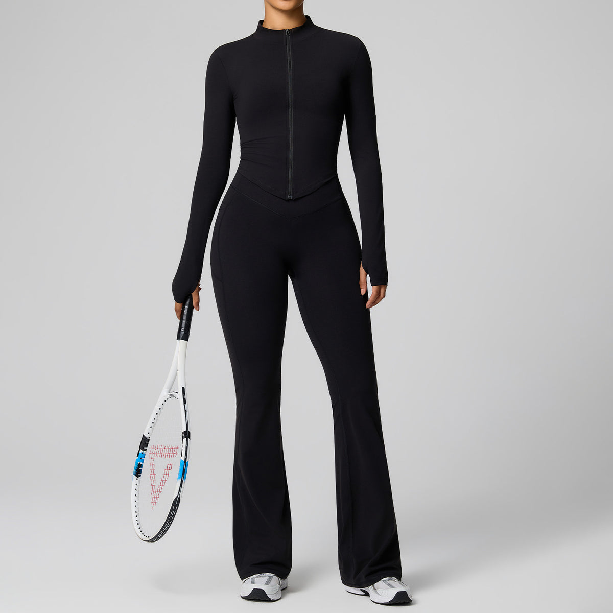 Women Two Piece Yoga Outfit High Waist Tight Sportswear Set teemdrop