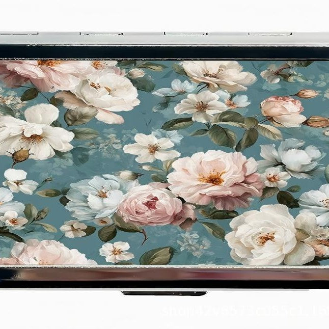 Vintage Style Zinc Alloy Multi-Functional Card and Cash Holder Box teemdrop