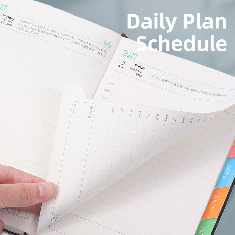 A5 Sheepskin Planner Business Notebook
