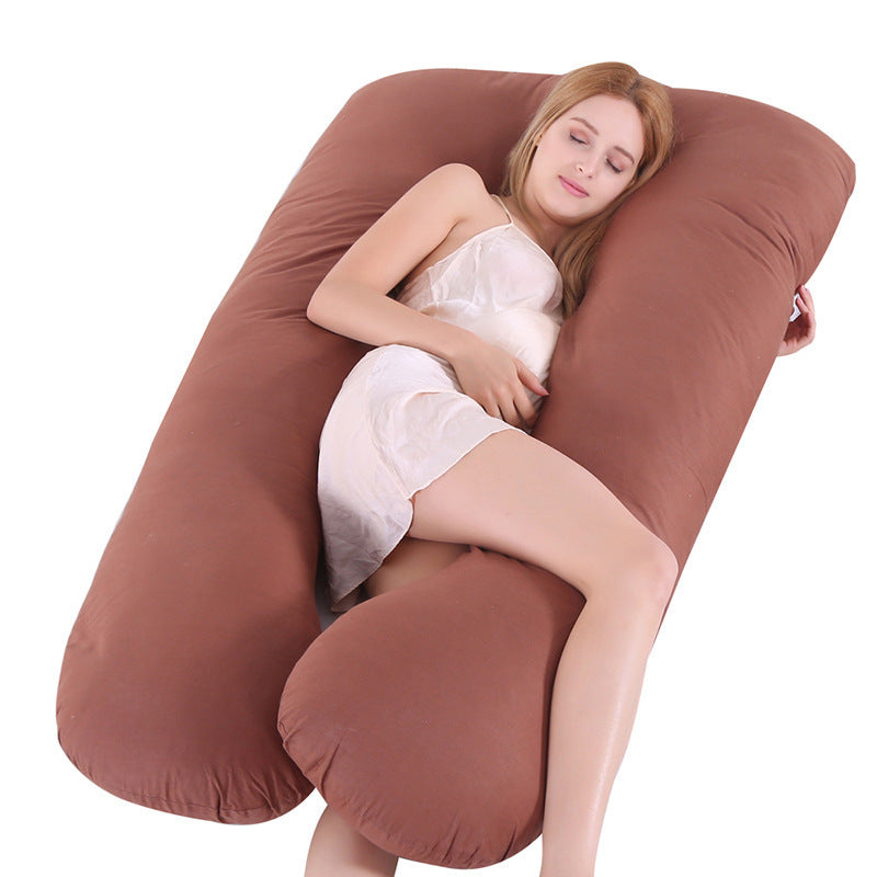 U-Shaped Maternity Body Pillow for Side Sleeping Support