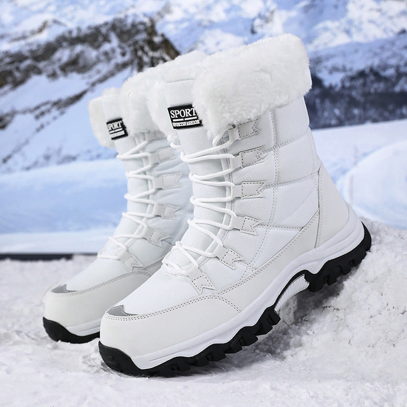 Womens Warm Fleece-Lined Winter Snow Boots