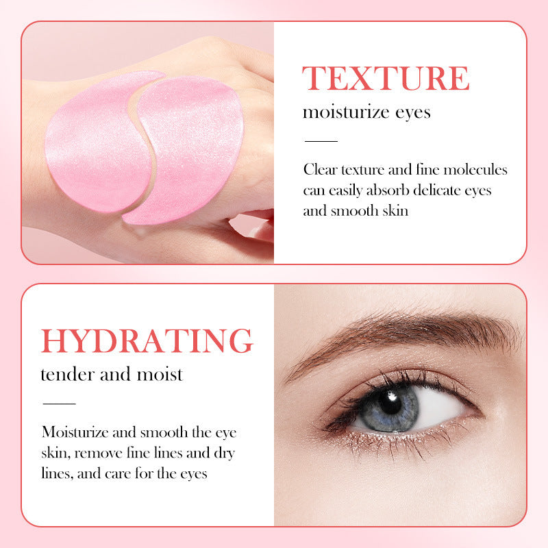 BIOAOUA Rose Hyaluronic Acid Moisturizing Eye Mask 30 Pairs teemdrop