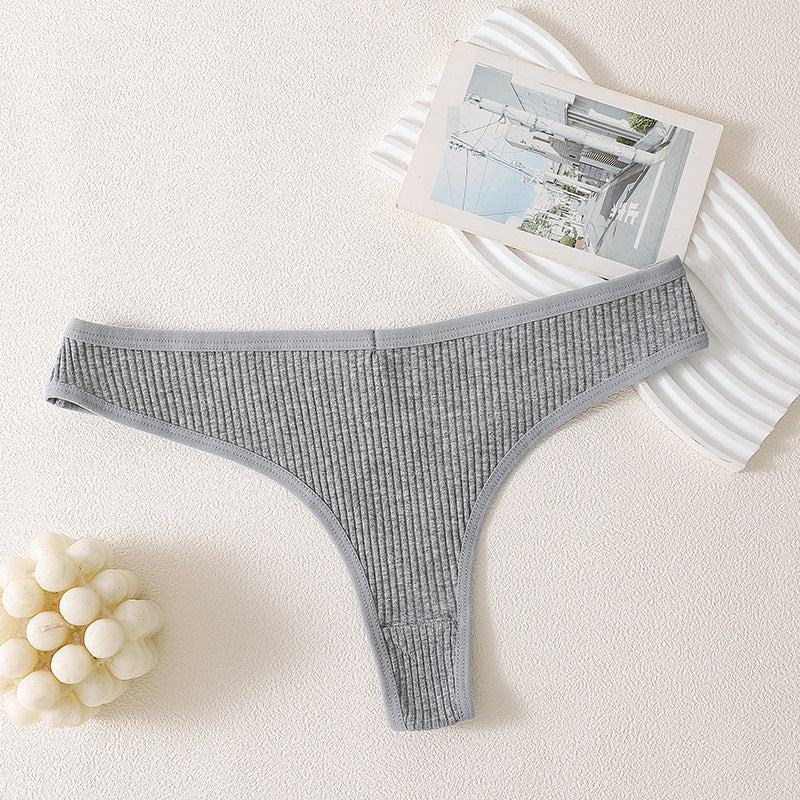 Womens Cotton Low-Waist T-String Underwear