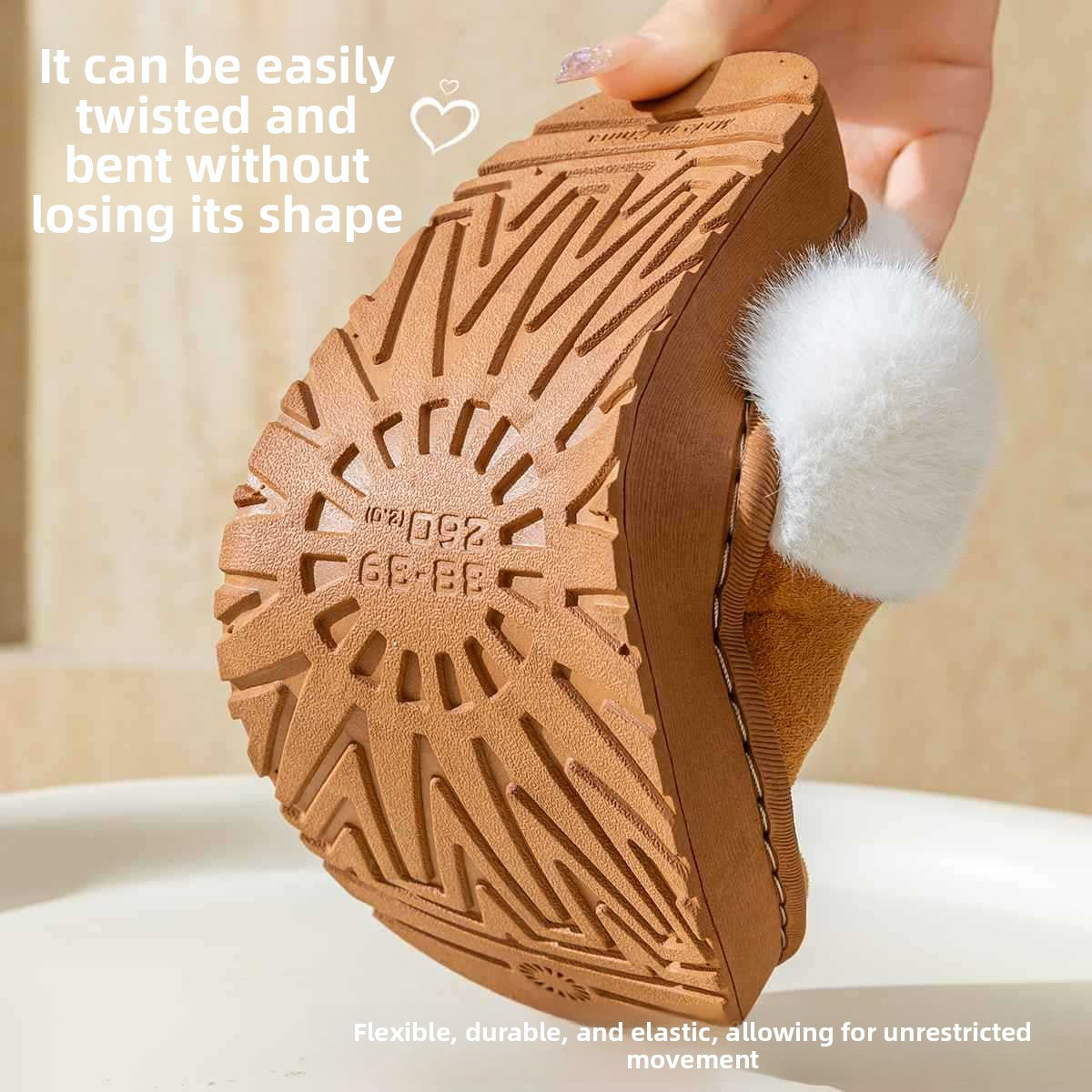 Cloud-like cotton slippers teemdrop