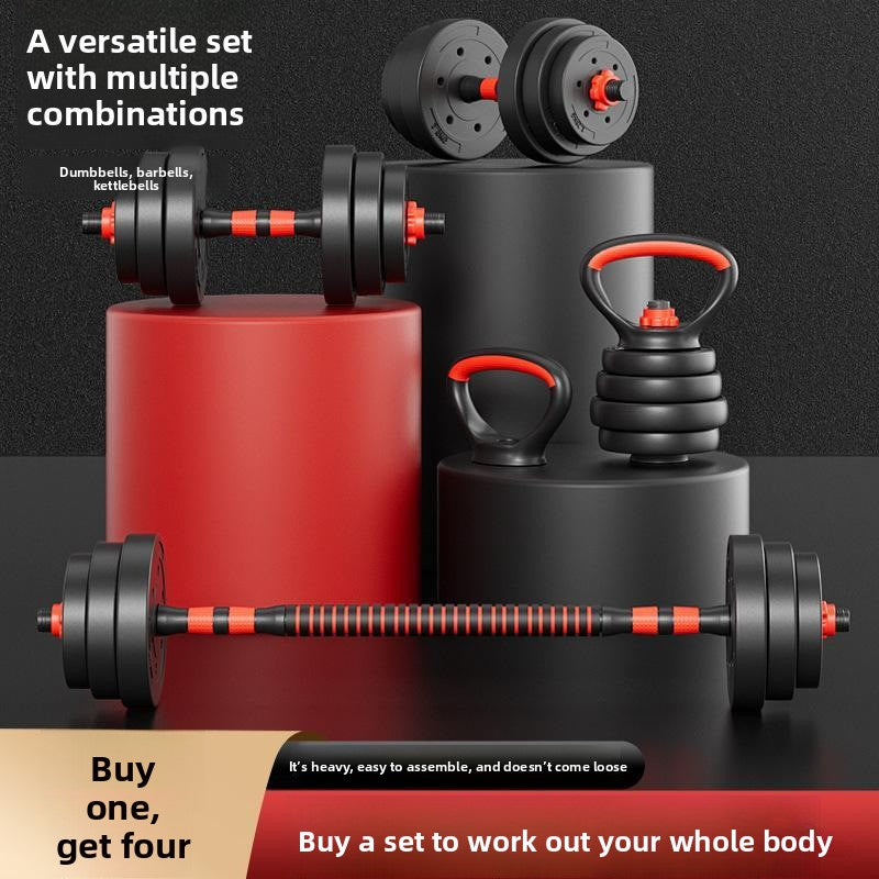 Adjustable PVC Dumbbell and Kettlebell Set