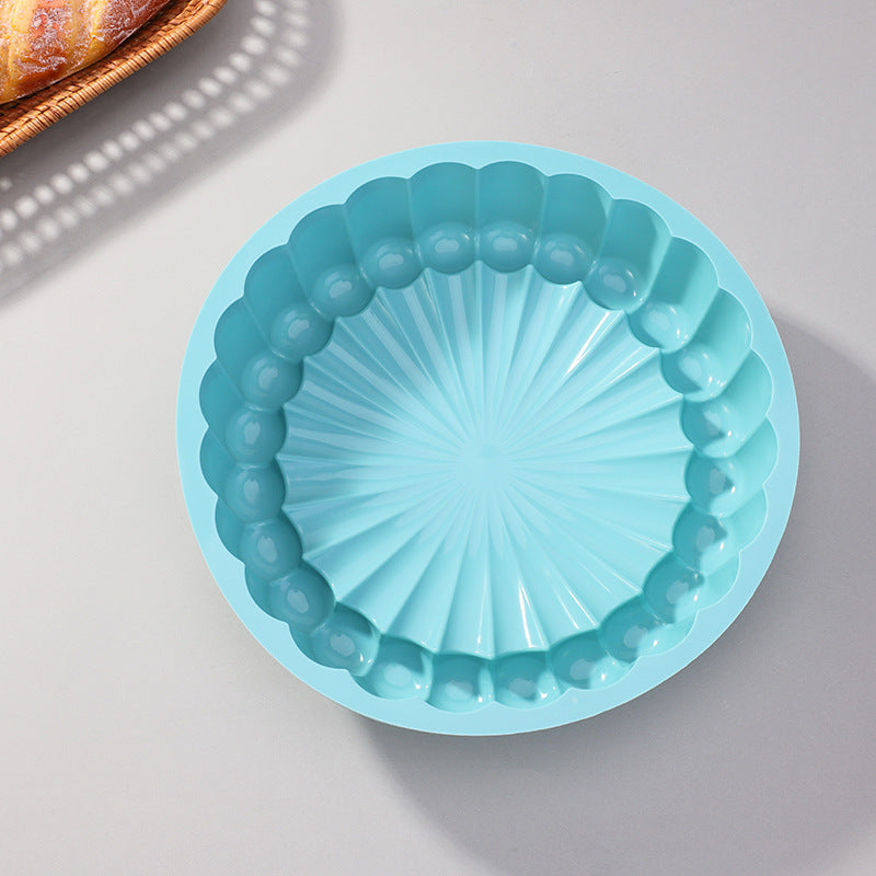 Foldable silicone sunflower cake mold teemdrop