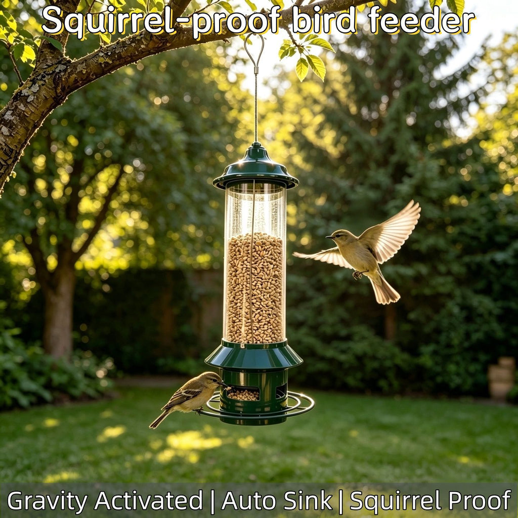 Hanging Anti-Squirrel Automatic Bird Feeder