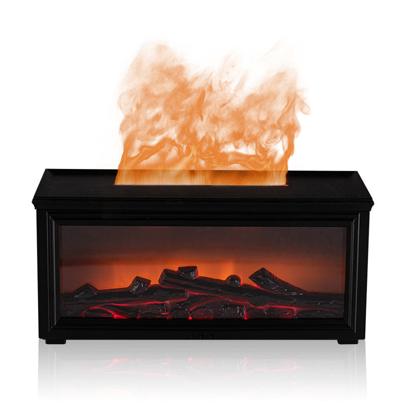 7-Color Fireplace Ultrasonic Aroma Diffuser