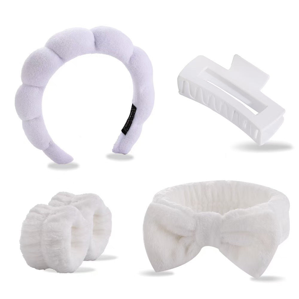 Lady's velvet sponge hairband teemdrop