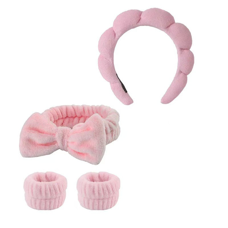 Lady's velvet sponge hairband teemdrop