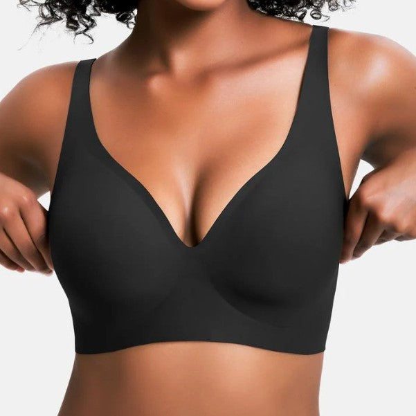 Plus Size Seamless Push Up Bra Soft Support Full Cup Breathable Lingerie teemdrop