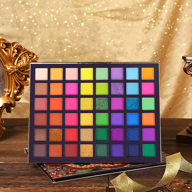 48-color soft-gloss matte eyeshadow palette teemdrop