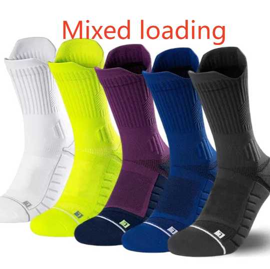 Shock-absorbing high-top sports socks teemdrop