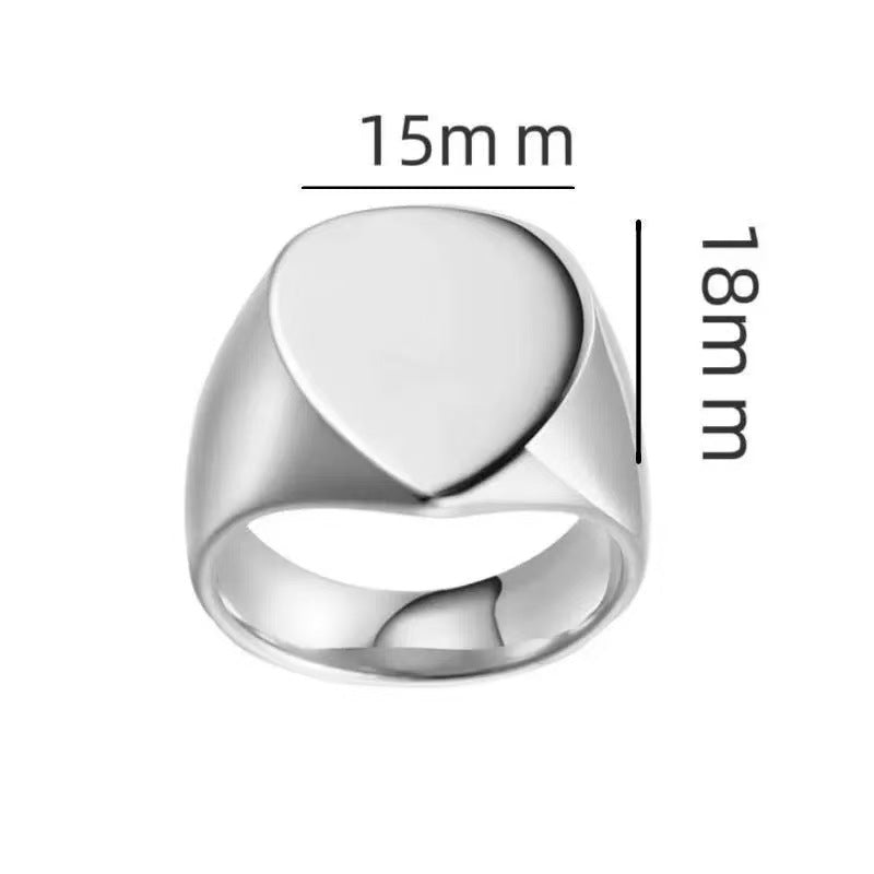Stainless steel ring jewelry