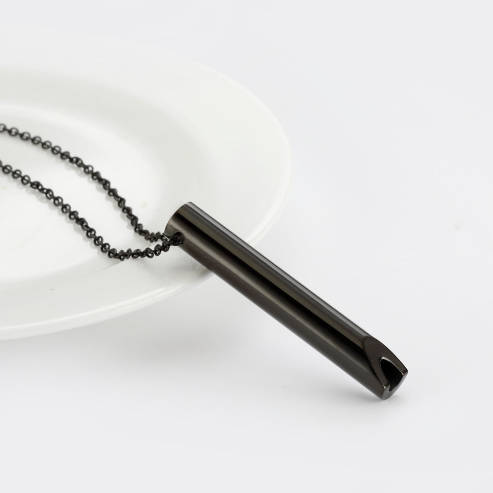 Adjustable Breathing Meditation Whistle Necklace