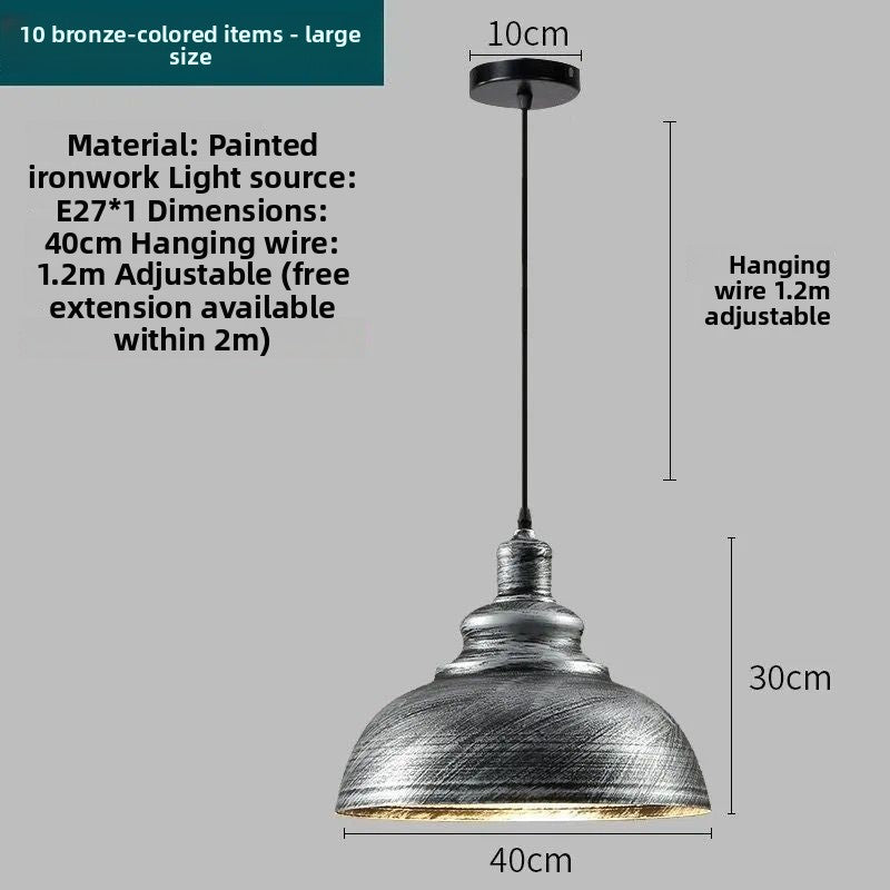 Iron Art Adjustable Ceiling Lamp