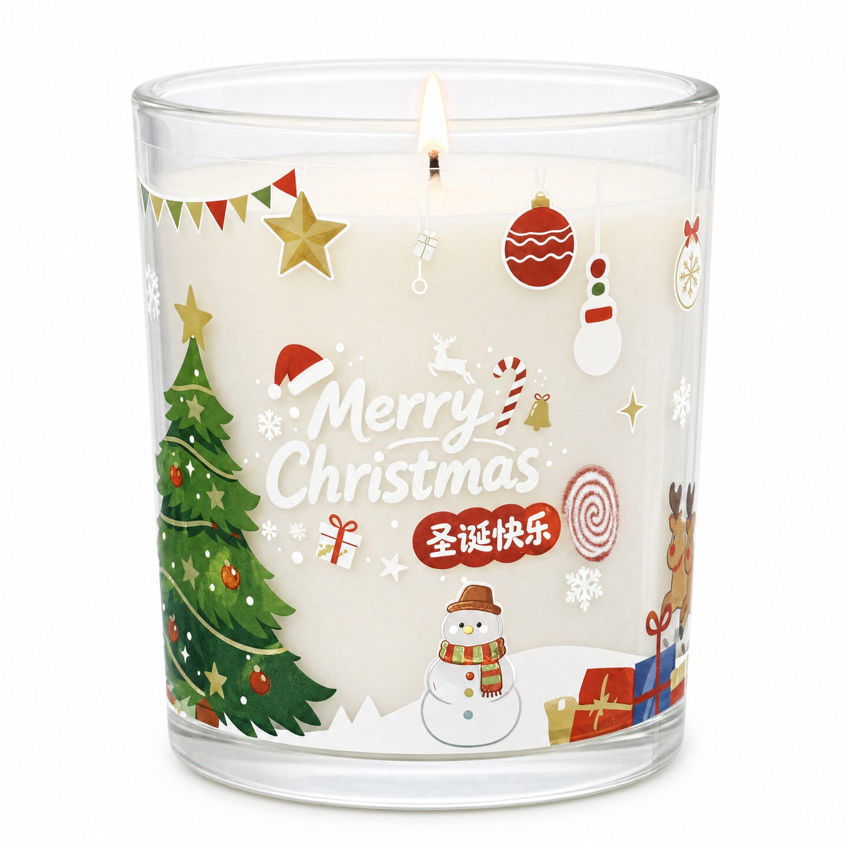Fruit-Scented Soy Wax Aromatherapy Candle teemdrop