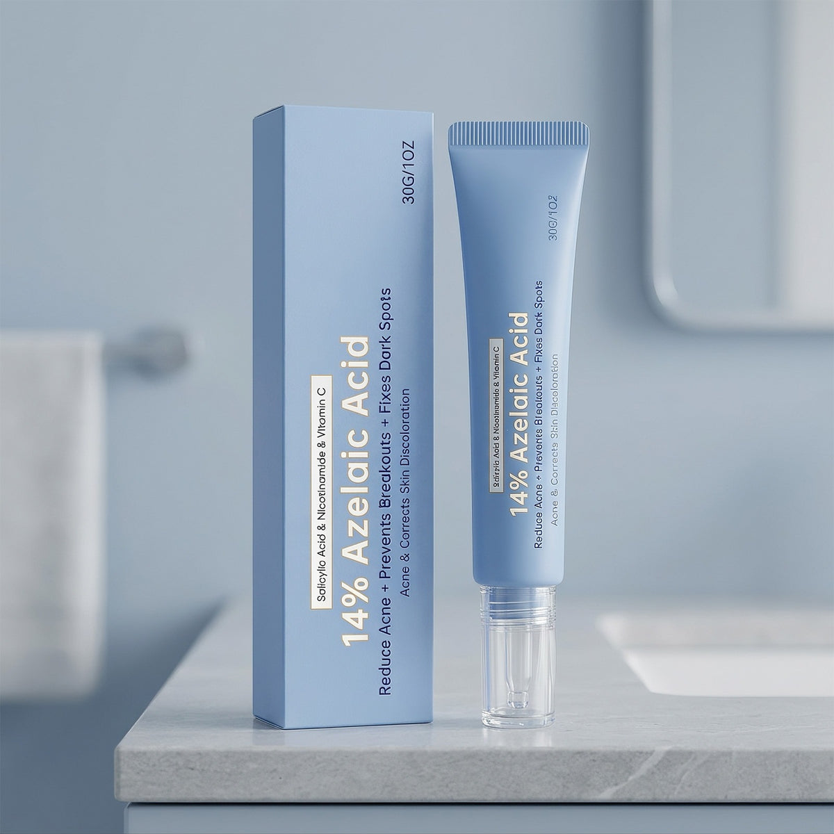 Azelaic Acid Facial Care Cream for Acne-Prone Skin