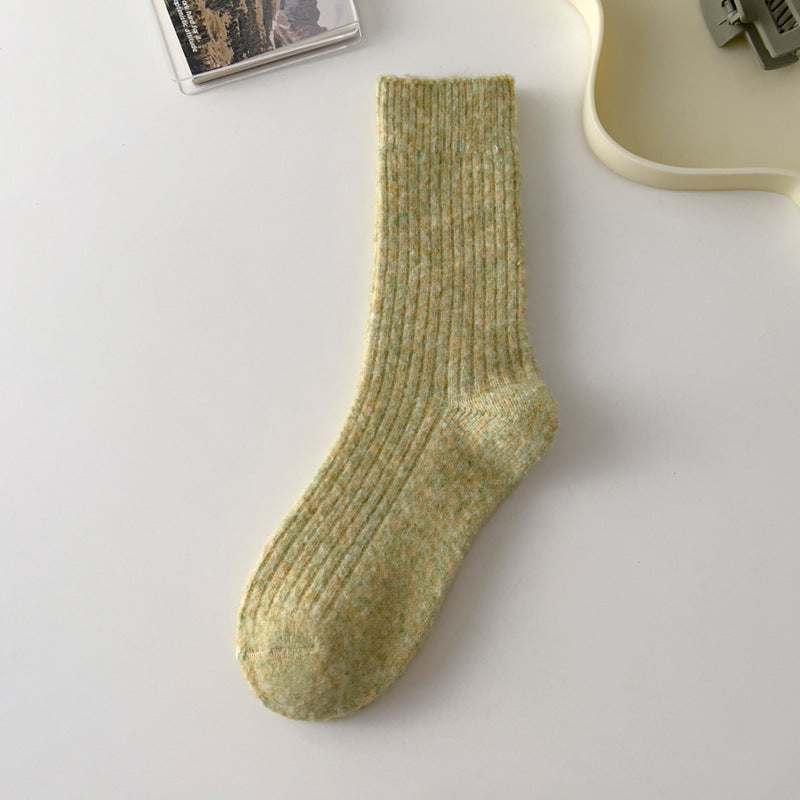 Vintage Wool Blend Mid Tube Socks