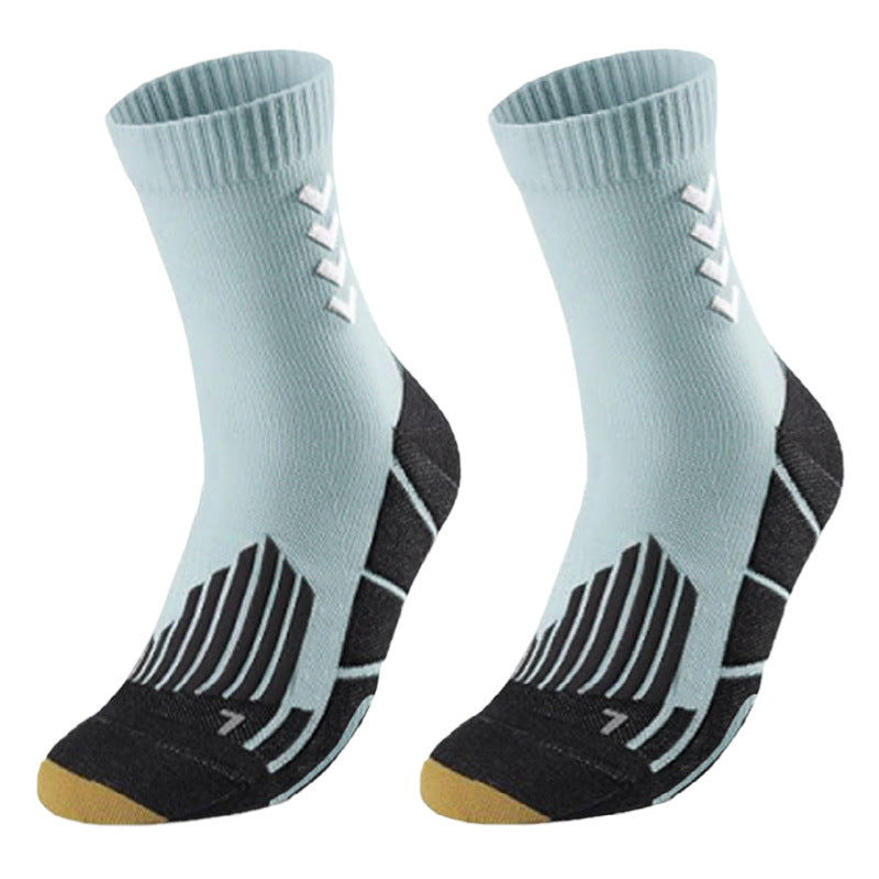 Shock-absorbing high-top sports socks teemdrop