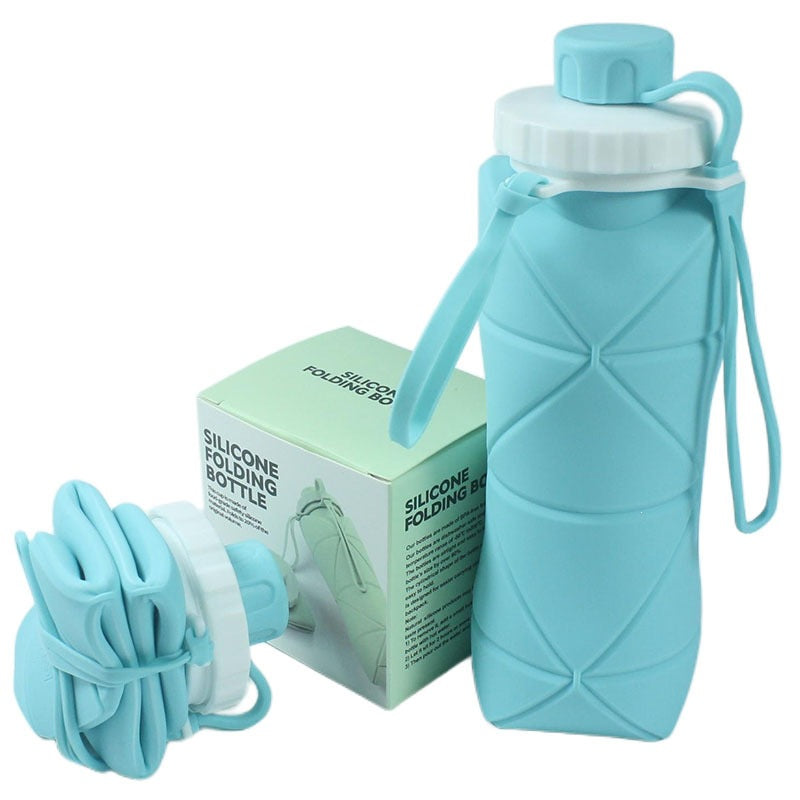 Silicone Travel Cup Portable Folding Water Bottle for Outdoor Sports