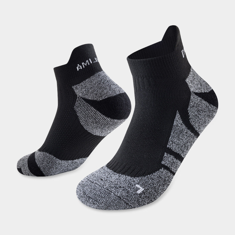 Thickened towel bottom anti-slip breathable quick-drying mid-foot tube socks teemdrop