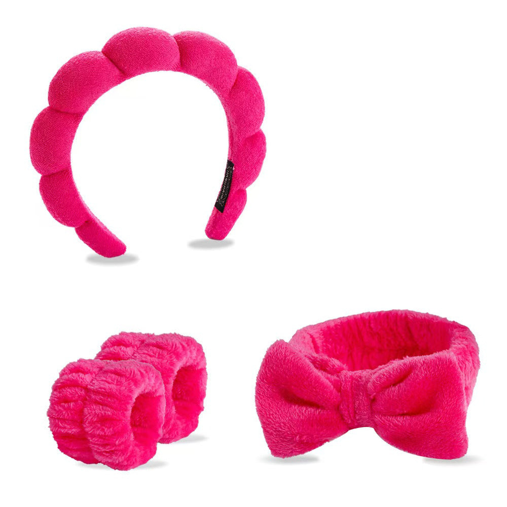 Lady's velvet sponge hairband teemdrop