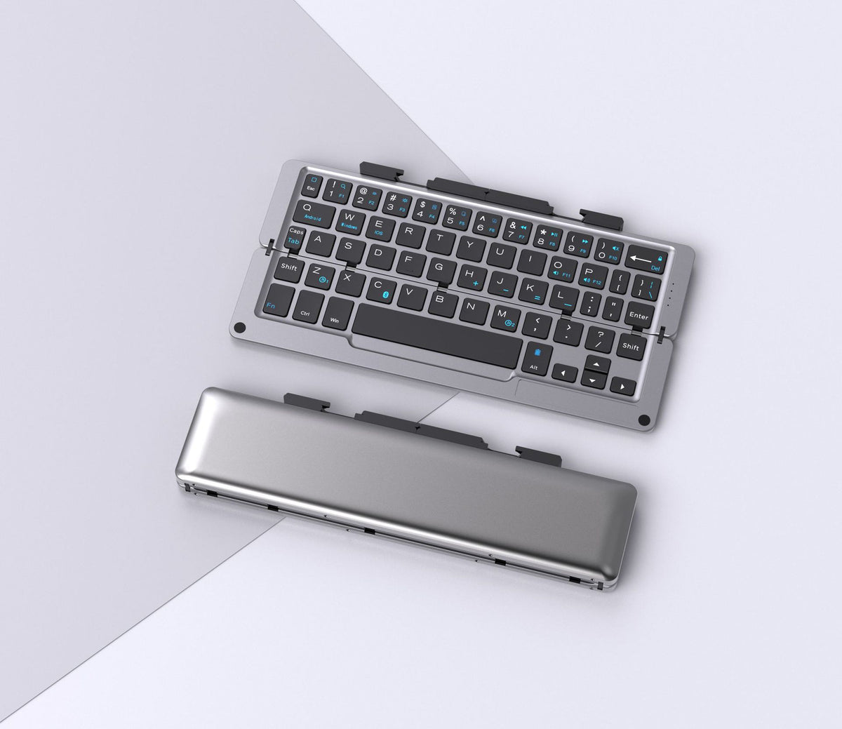 Folding Bluetooth Keyboard Ultra-thin Mini Wireless Mobile Phone Computer Tablet teemdrop
